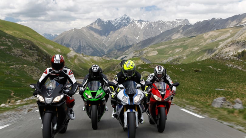Alpen Master 2013: sportive - Aprilia RSV4 R ABS - BMW HP4 - Kawasaki ZX-6R - Triumph Daytona 675