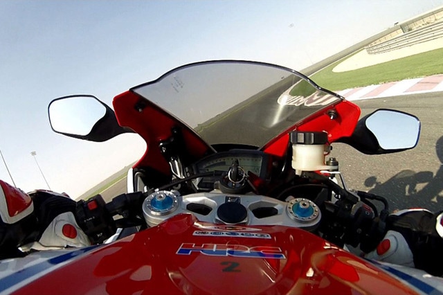 Onboard sulla Honda CBR SP