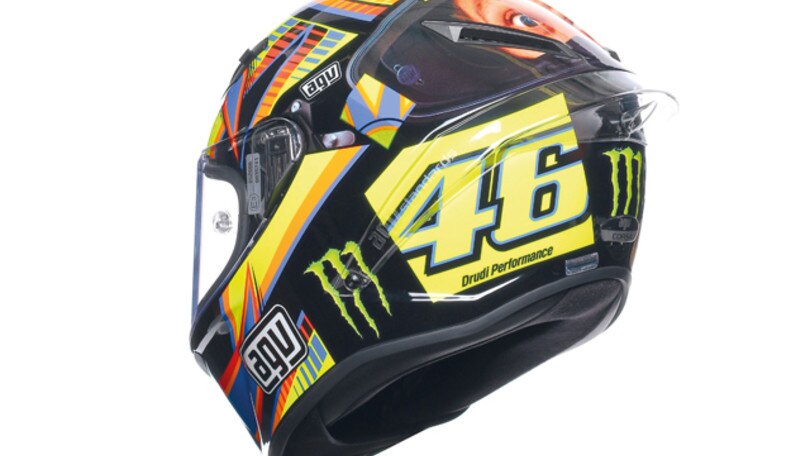 AGV, replica del casco double face di Rossi