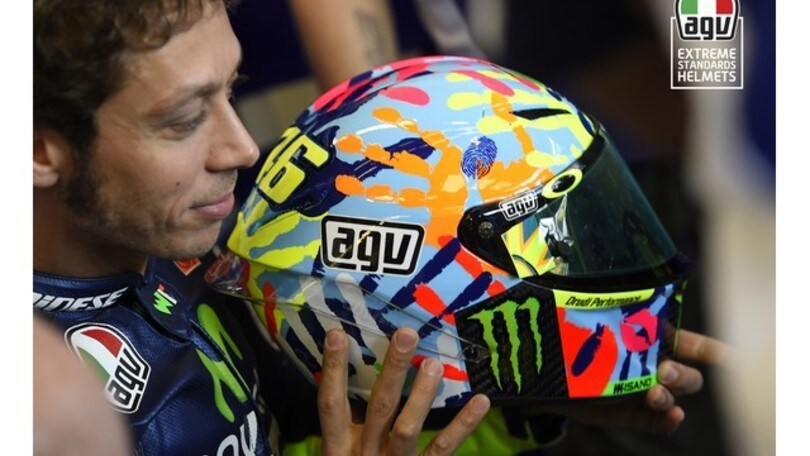 Casco AGV replica Valentino Misano 2014