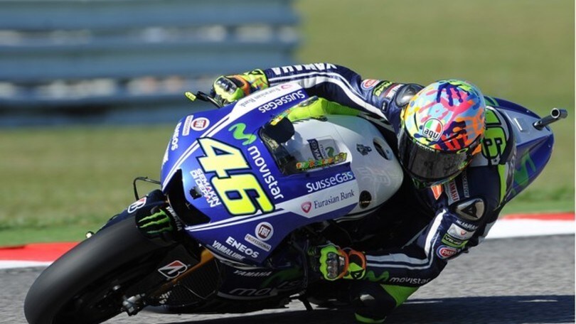 Valentino e il suo casco dedicato a Misano 2014