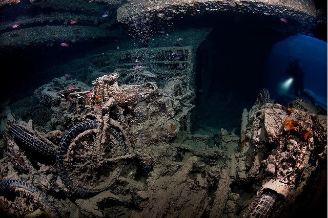 Thistlegorm: la strana vicenda delle moto sommerse