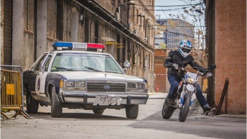 KTM Freeride E VS Police