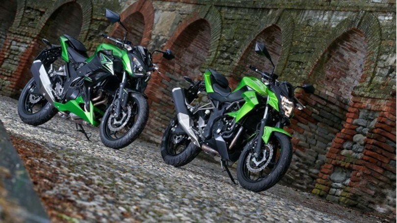 Le Kawasaki Z 300 e Z 250 SL in prova