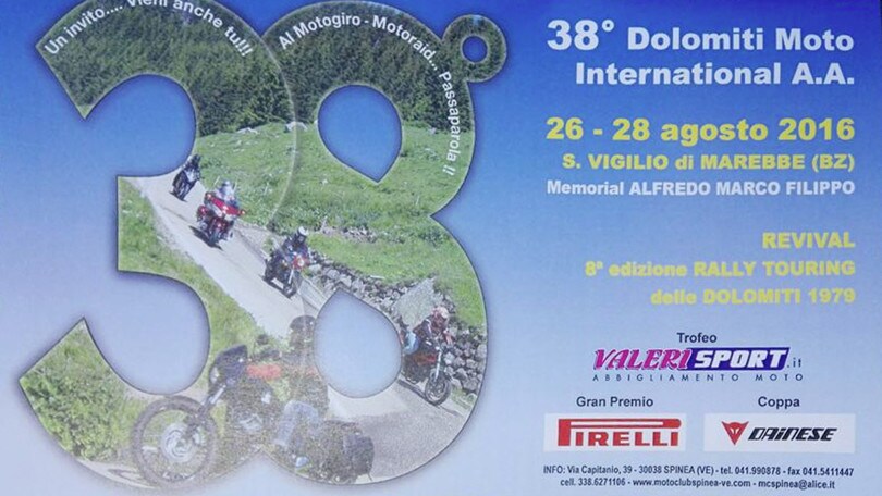 38° Dolomiti Moto International, dal 25 al 28 agosto