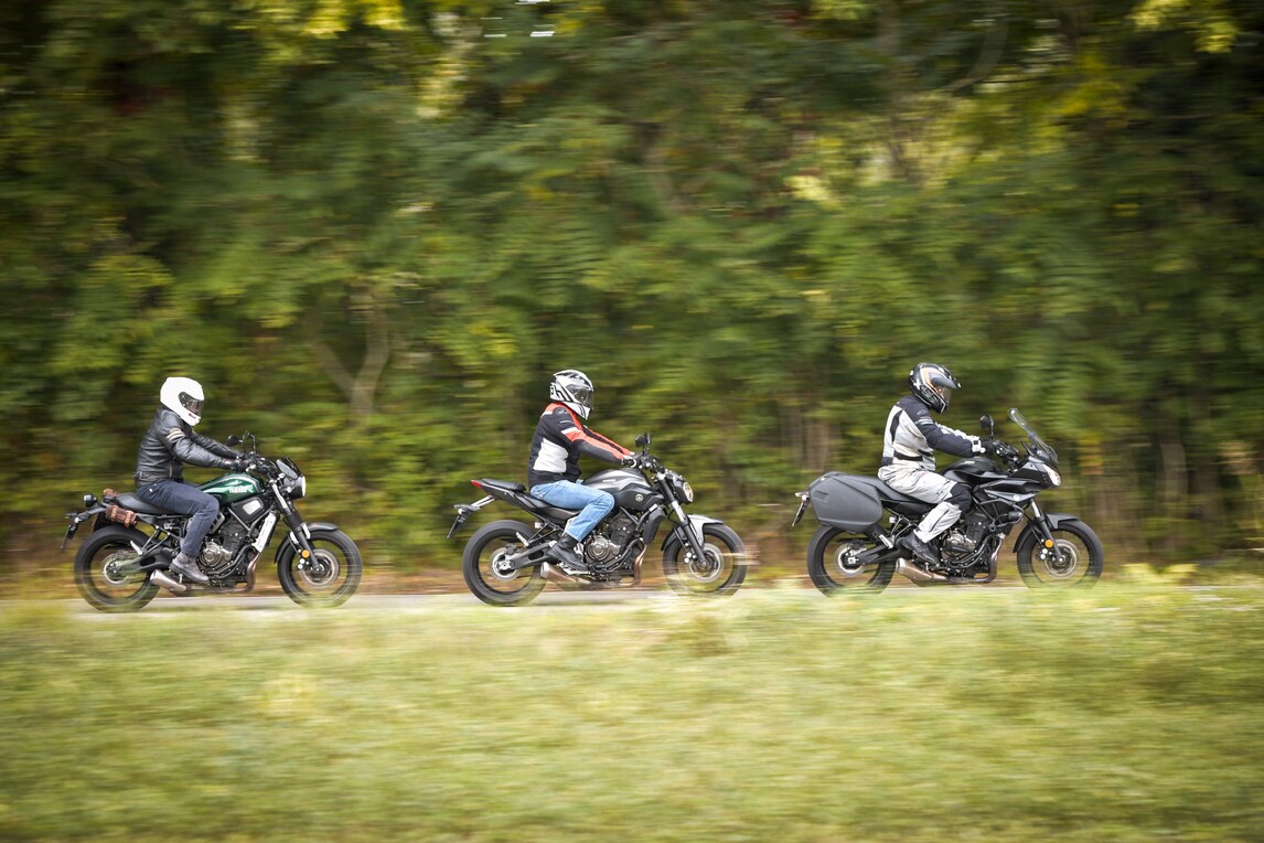 Sfida Yamaha MT-07 - Tracer 700 - XSR 700: affari di famiglia