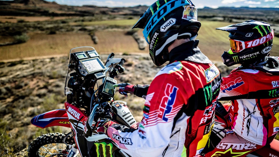 Garmin con Honda alla Dakar