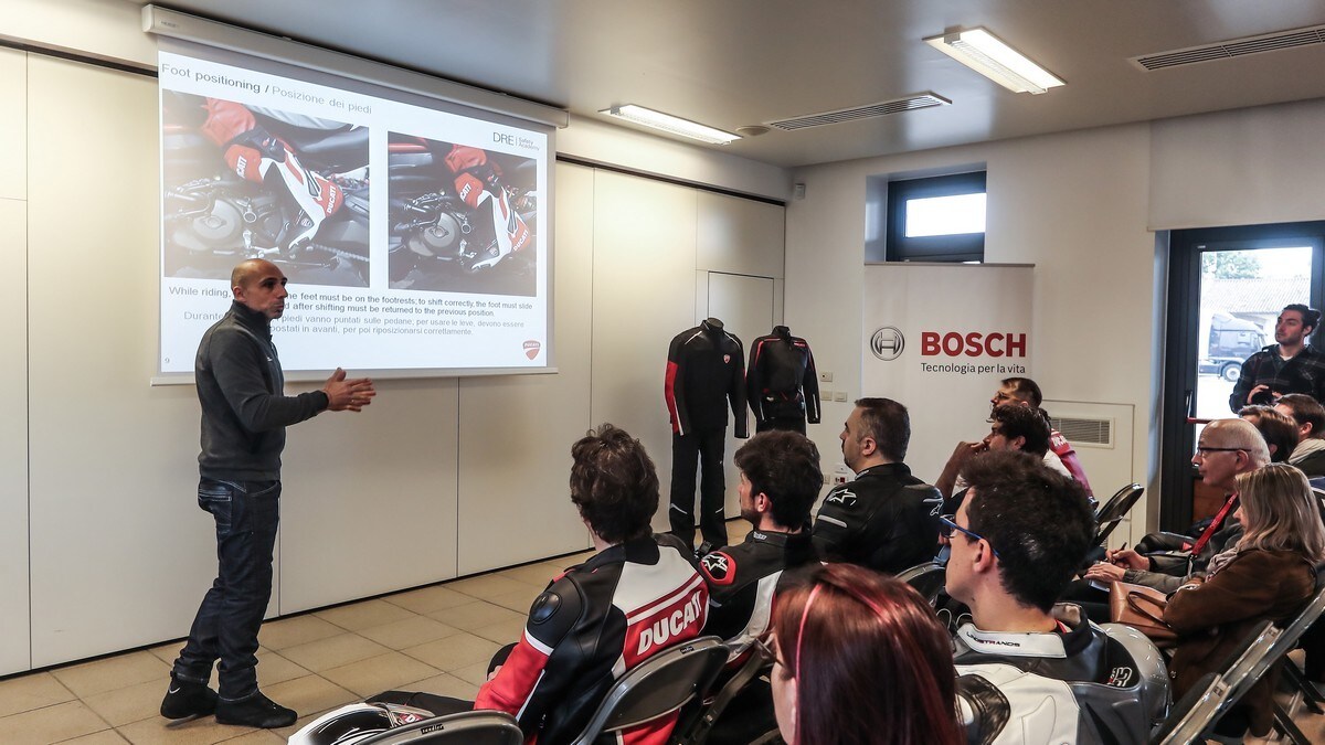 Ducati DRE Safety, a scuola di sicurezza con Bosch