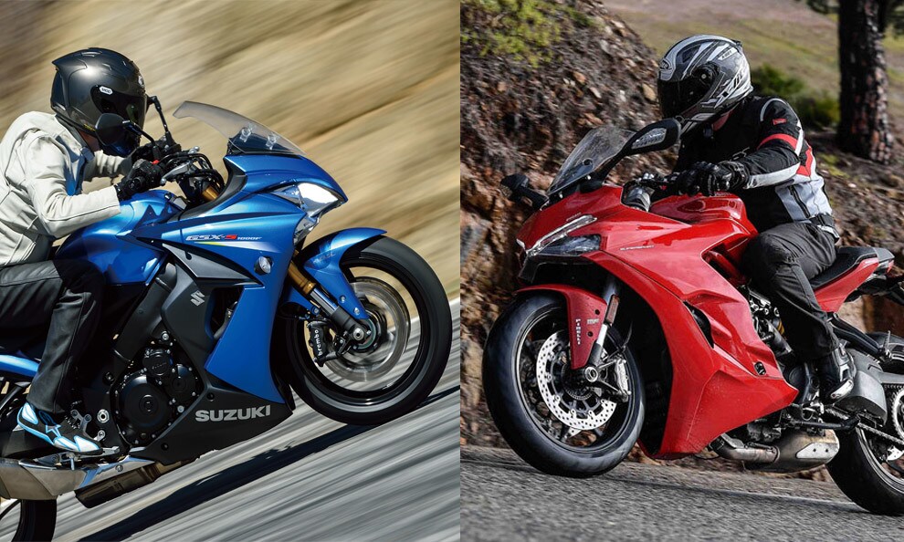 Ducati SuperSport Vs Suzuki GSX-S 1000 F: quattro contro due!
