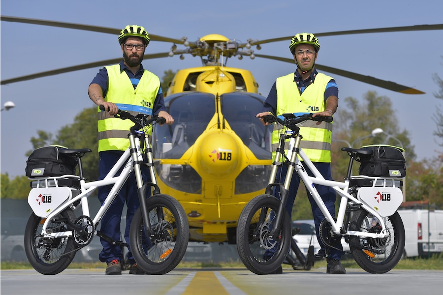 Bici elettriche al 118 per il primo soccorso