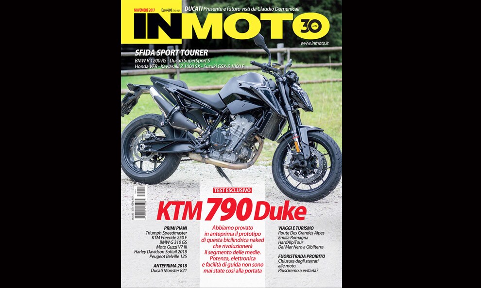 InMoto di novembre é in edicola: anteprima KTM 790 Duke