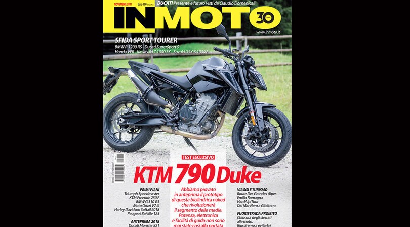 InMoto di novembre é in edicola: anteprima KTM 790 Duke