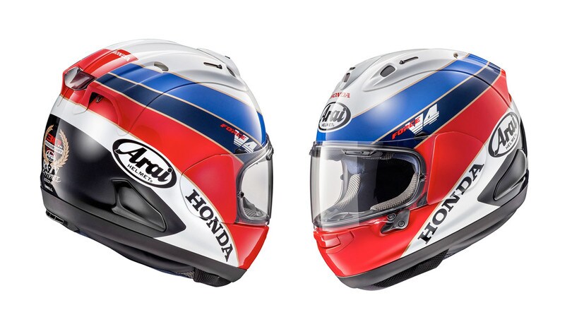 Arai RX-7V con livrea speciale Honda RC-30