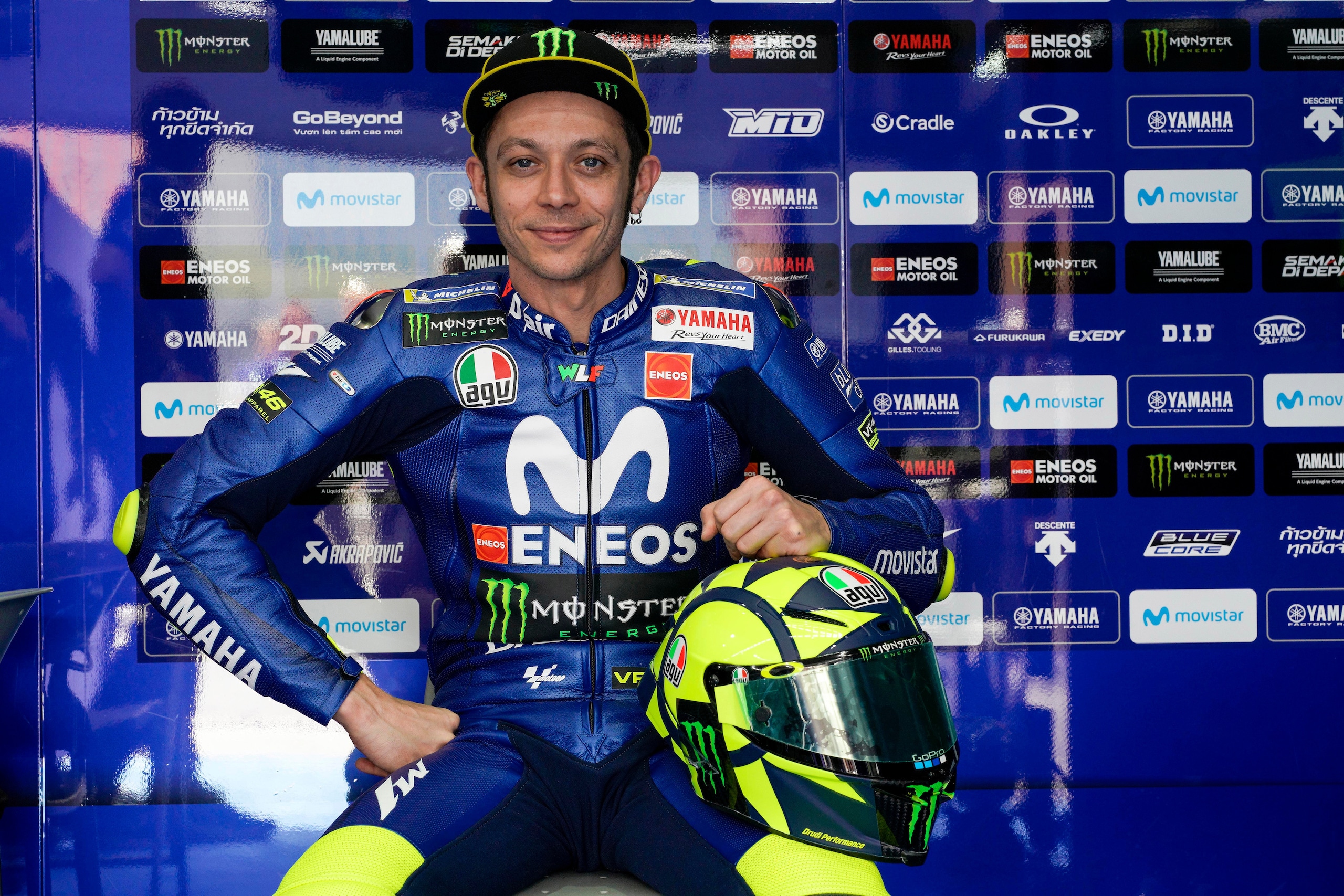 AGV “Soleluna” per il casco di Rossi