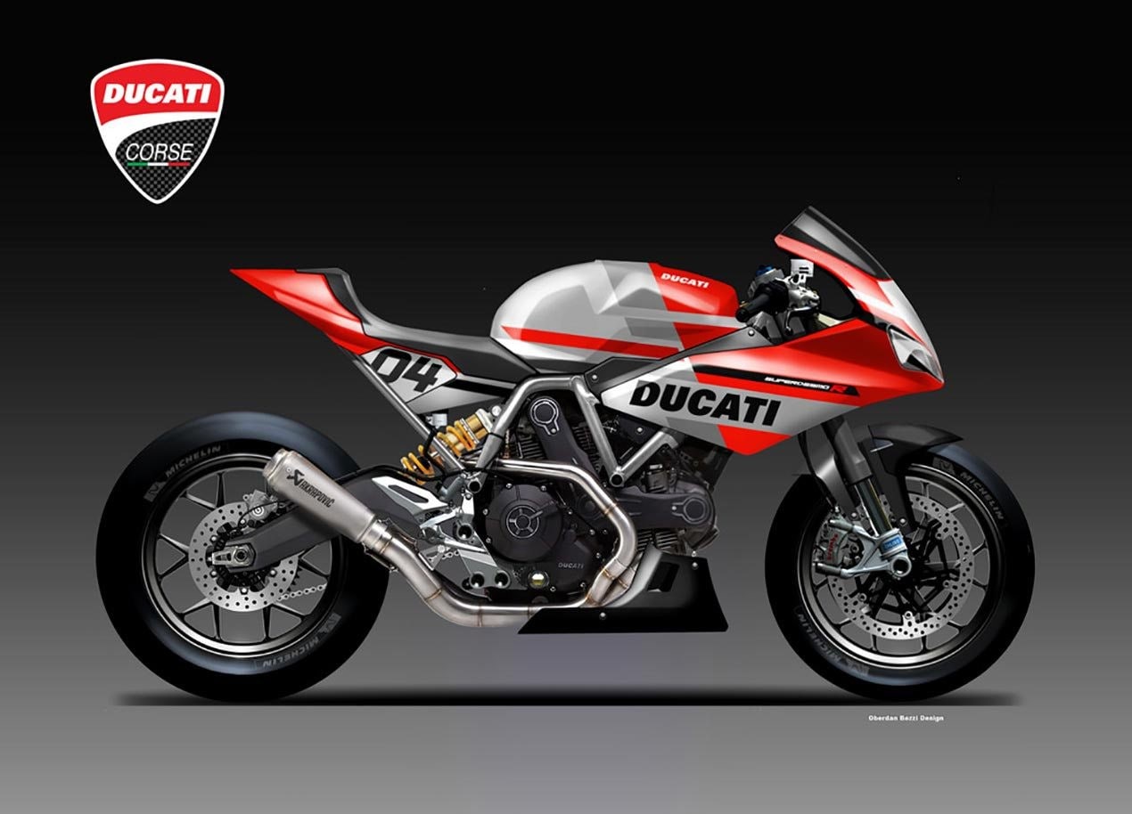 Ducati SuperSport R by Oberdan Bezzi: nostalgia in minigonna