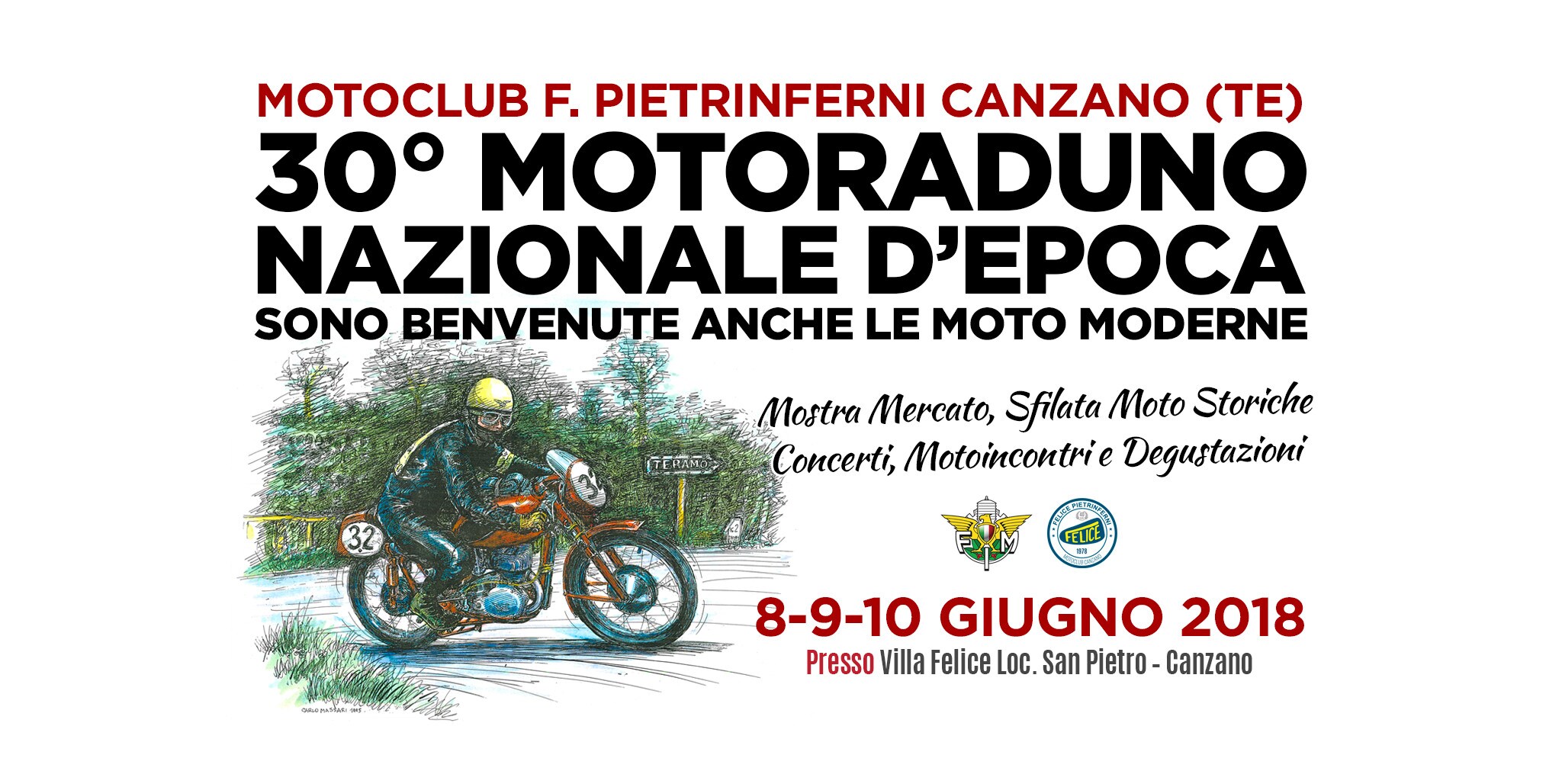30° Motoraduno Nazionale D'Epoca a Canzano