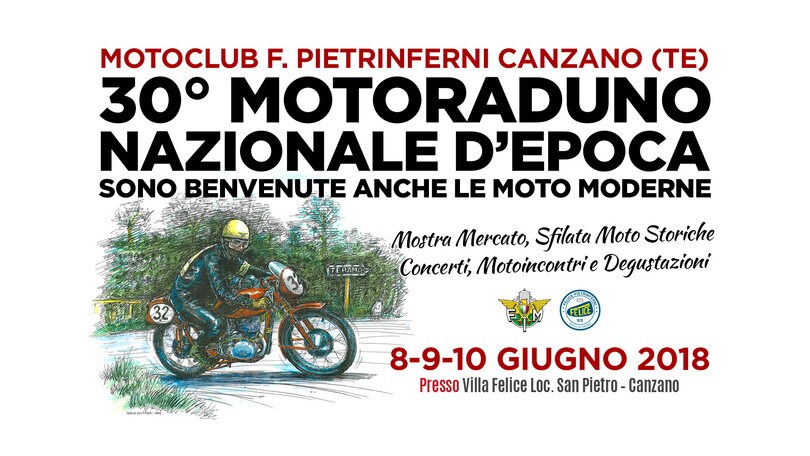 30° Motoraduno Nazionale D'Epoca a Canzano