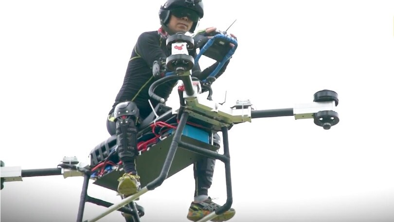 Lo scooter volante è un big drone [VIDEO]
