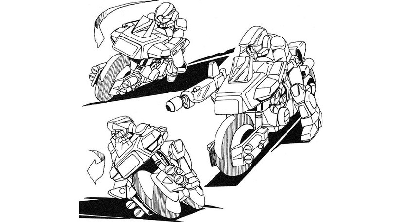 Dal futuro arriva Mospeada, la moto 'militare' che si trasforma