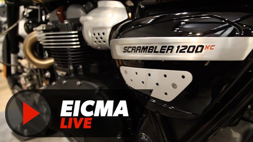 Video Triumph Scrambler 1200: LIVE@ EICMA 2018
