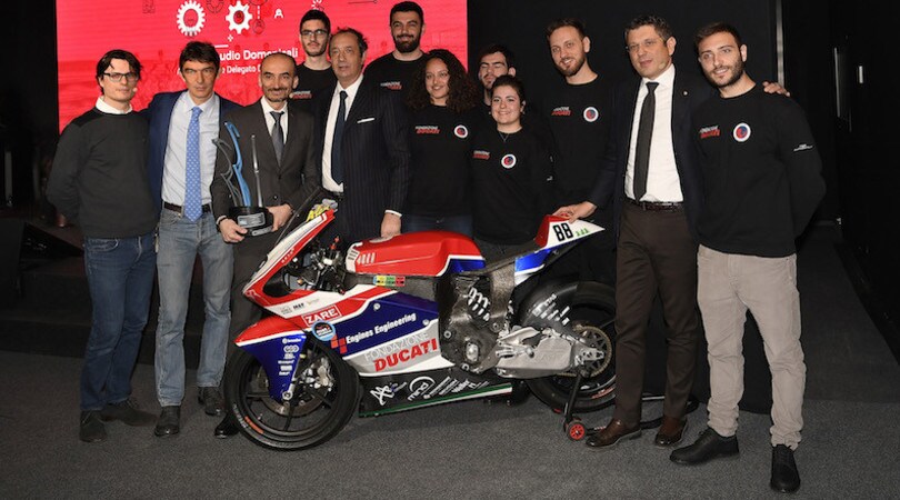 La moto elettrica del Motostudent Team dell'università di Bologna