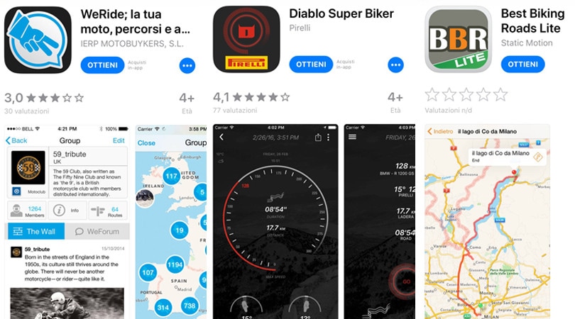 App per motociclisti: ecco alcune delle migliori