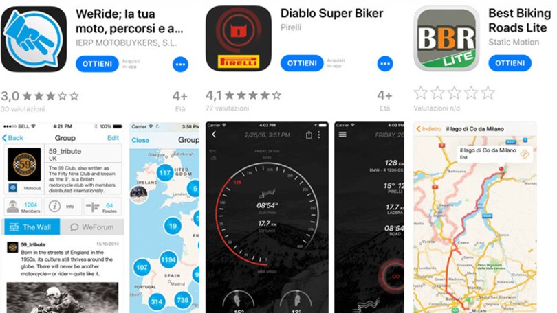 App per motociclisti: ecco alcune delle migliori