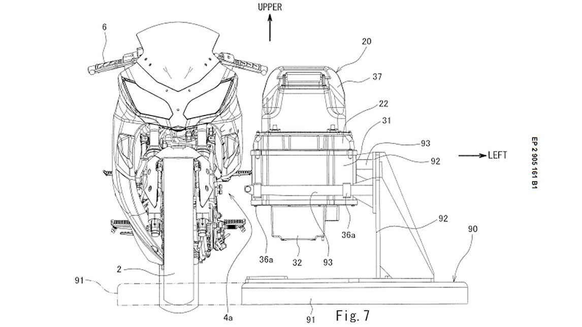 Una Kawasaki Ninja elettrica con batteria intercambiabile?