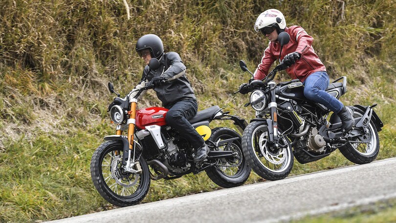 Fantic Caballero Scrambler 500 Vs Husqvarna Svartpilen 401 - LE FOTO