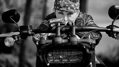 Roberta Bruzzone, vacanza in Harley-Davidson