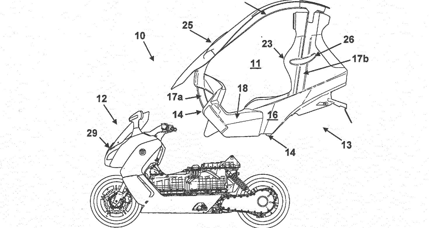 BMW e il brevetto "modulare": torna il C1?
