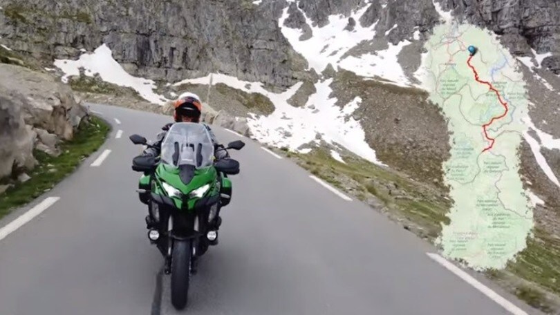 96 ore su una Kawasaki Versys senza mai scendere | VIDEO