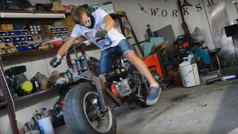 Come costruirsi una moto con ciò che si ha nel garage - IL VIDEO