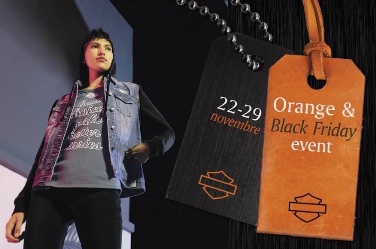 Harley Davidson, abbigliamento in saldo con l'Orange&Black Friday