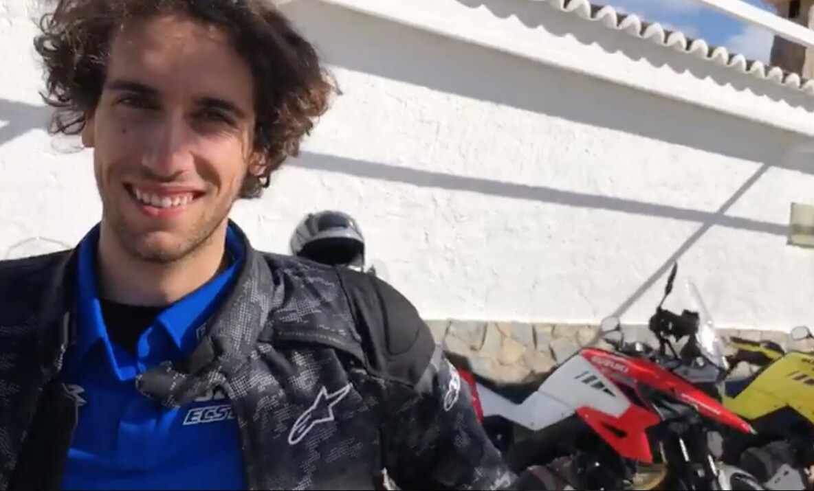 Alex Rins sulla Suzuki V-Strom 1050: "Motore ed elettronica molto migliorati"