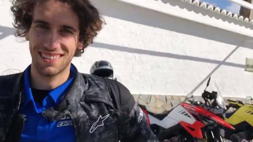 Alex Rins sulla Suzuki V-Strom 1050: "Motore ed elettronica molto migliorati"