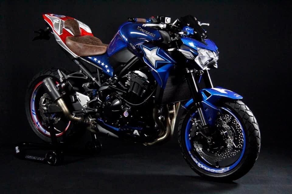 Kawasaki Z 900 by 2-Rad Wehrli: dedicata a Captain America