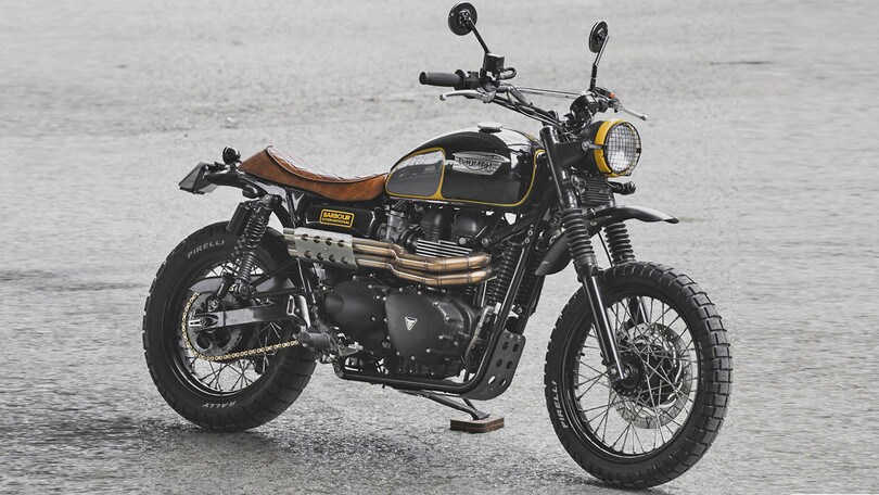 ‘Black & Yellow”, ovvero la Triumph Scrambler Barbour - LE FOTO