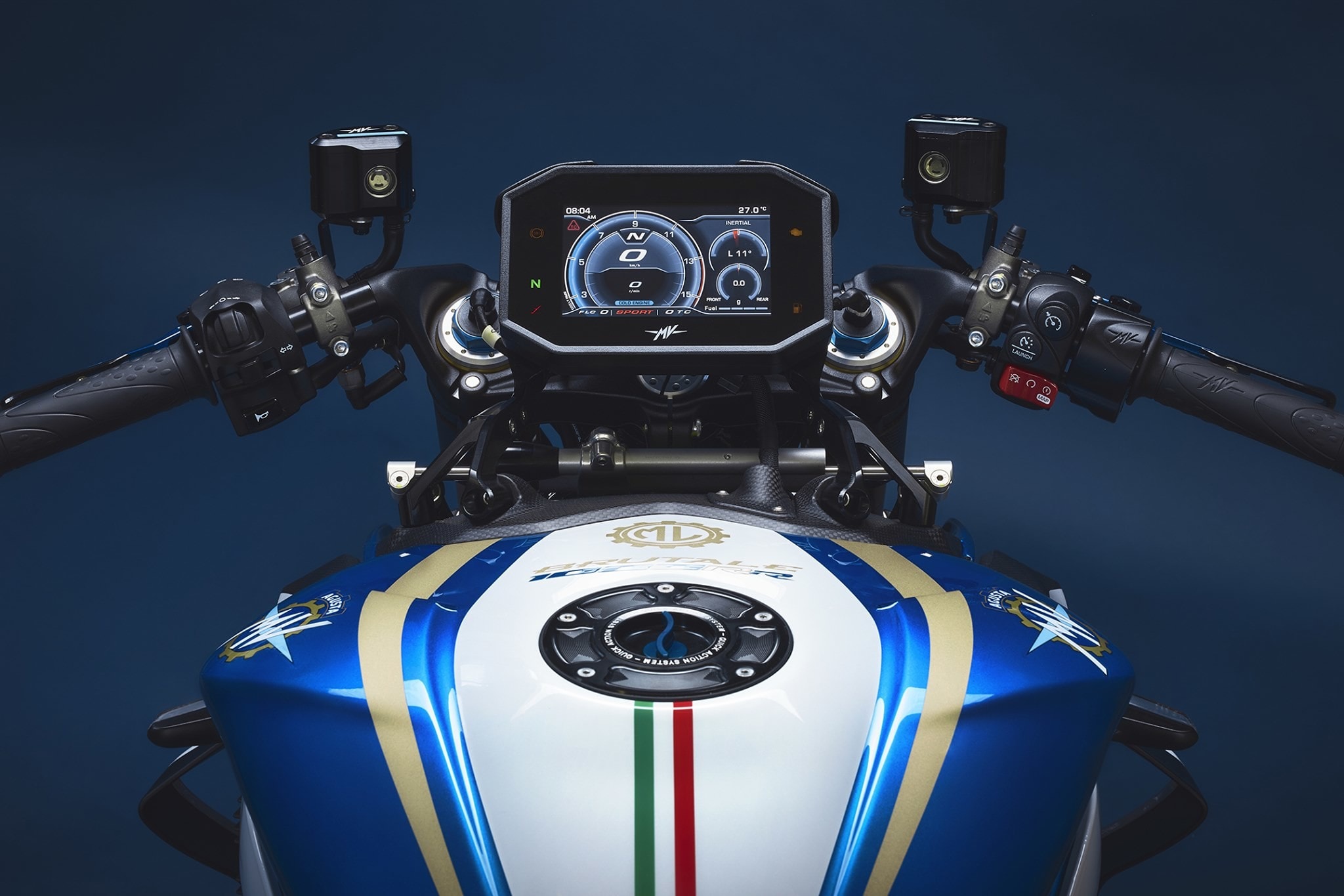 MV Agusta Brutale 1000 RR Blue & White ML |FOTO
