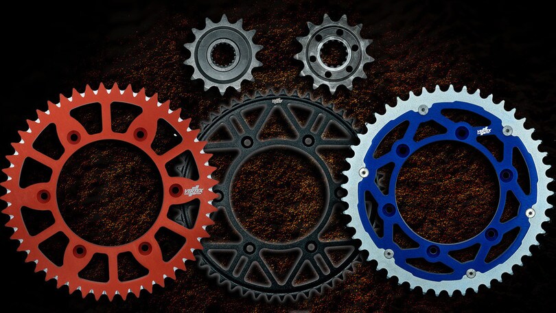 Vertex: corone e pignoni nuovi per l’offroad