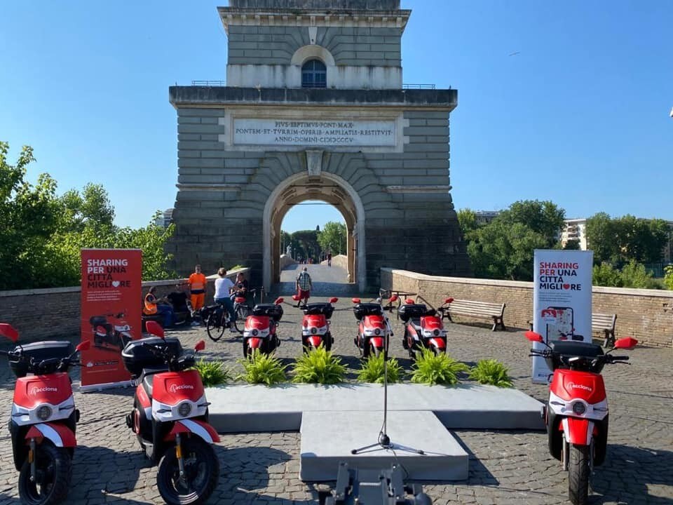Roma, scooter sharing: debutta Acciona