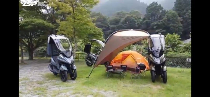 Yamaha Tricity 155 Shooting Break, lo scooter con tenda incorporata