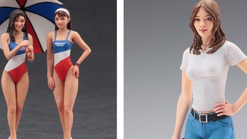 Ombrelline e motocicliste, in Giappone lanciano i modellini in scala