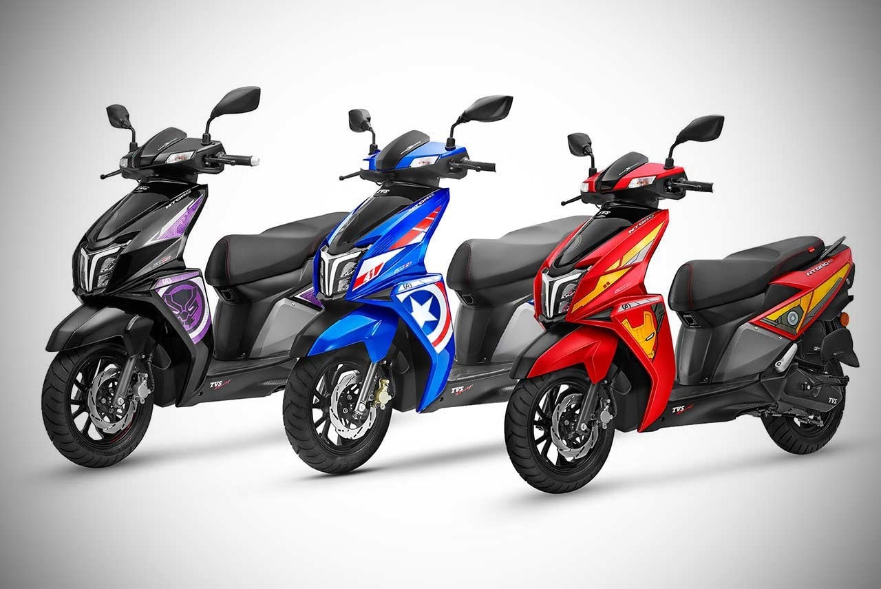 TVS, scooter da 894 euro con livrea Avengers