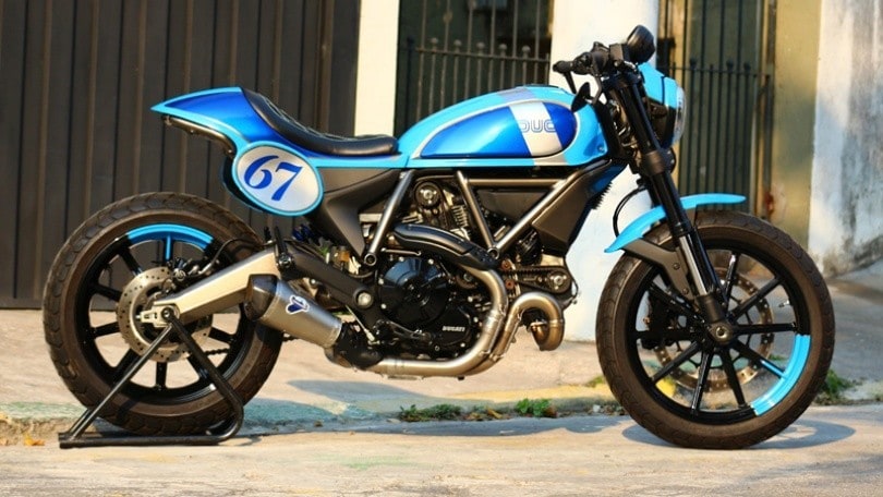 Ducati Scrambler “Babe Blue”, un restyling by SR Corse