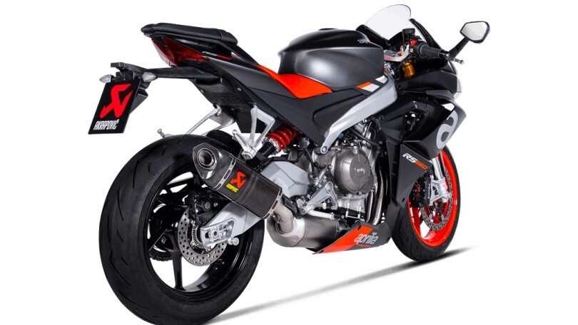 Aprilia RS 660, scarico Akrapovic FOTO