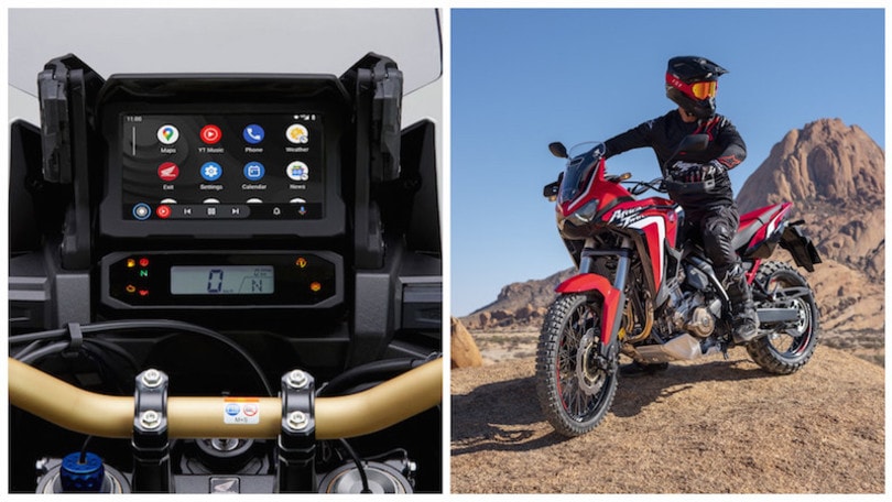 Honda, l’Africa Twin si aggiorna: arriva la compatibilità Android Auto