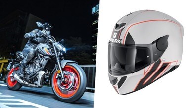 Caschi Shark: quattro modelli brandizzati Yamaha