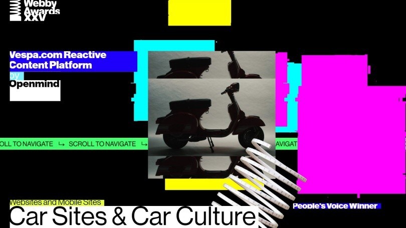 Vespa regina sul web: premiato il sito ai Webby Awards