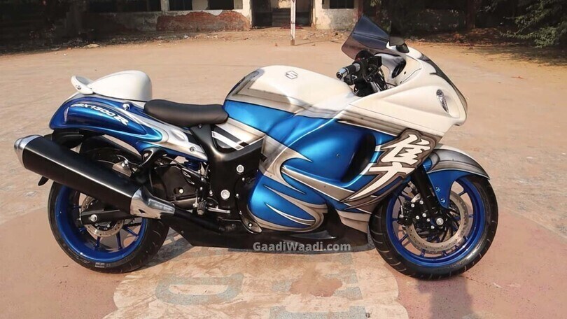 Prendono una moto da 20 cv e la trasformano in una Suzuki Hayabusa